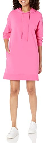 The Drop Iona Mini-robe sweat-shirt à capuche et manches longues pour Femme, XX-Small, Rose.