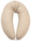 HOBEA-Germany Stillkissen 190 cm x 76 cm XXL Lagerungskissen Schwangerschaftskissen für Baby und Erwachsene Seitenschläferkissen Stillkissen mit Bezug aus Bio Baumwolle, Punkte Beige