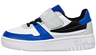 FILA Fxventuno Velcro Kids Basket, Gris Violet, Lapis Bleu, 32 EU