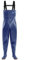 Aikelai Wathose Herren Wasserdicht mit Stiefel,3-Ply Neopren Wathose,Angelhose Herren,mit Rutschfesten Gummistiefeln,Crosswater Waders für Angeln,Bauernhöfe, Gärten (EU45)