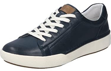Josef Seibel Damen Low-Top Sneaker Claire 01,Weite G (Normal),Wechselfußbett,Strassenschuhe,Sportschuhe,Freizeitschuhe,Blau (Ocean),38 EU