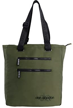 DON ALGODON - Bolso mujer - Bolsos de mujer - Bolso shopper mujer - the tote bag - organizador bolsos de mujer en el interior, Zoe Kaki