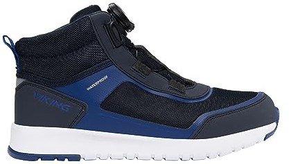 Viking Unisex Aerial Mid WP BOA Walking Shoe, Dark Blue/Cobolt, 39 EU