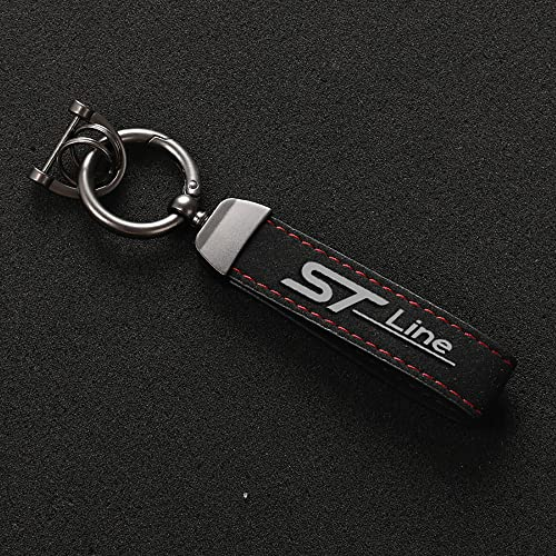 GÉNERIC Auto Schlüsselanhänger, für Ford Focus ST LINE Mondeo Fiesta Kuga Escape Explorer Fusion Edge Schlüsselanhänger Geschenk Ersetzen Zubehör,A-3 * 11 cm