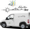 BETESSIN 2pz Adesivi per Auto Adventure Avventura Adesivi per Auto Bussola Adesivi Esterni Decorazione per Auto Montagna Fuoristrada Camper Jeep Campervan Campeggio
