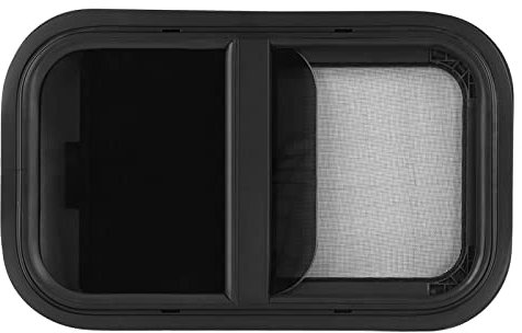 RV Push Pull Ventana Esquina Redondeada Impermeable Sellado a Prueba Liso Pulido RV Ventana de Empuje Externa RV Camper Windows para Camper Engineering Vehicle