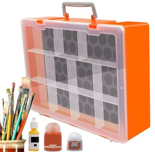 Evemodel 1 Set Model Colour Bottle Organiser Bottle Holder Tabletop Colours Storage Model Building Tools (Double Storage Box)