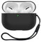 Custodia protettiva per AirPods Pro 2, in morbido silicone, compatibile con Apple AirPods Pro di seconda generazione 2022, LED frontale visibile (nero)