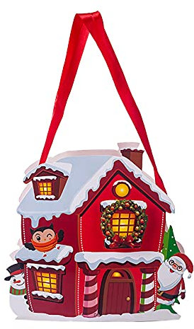 FGUUTYM Fabric Children's Candy Brushed Carry Bag Gift Tote Bag Apple Bag Candy Bag Bag Gift Christmas Home Decor Infrared Heater Outdoor (Scarlet, One Size)
