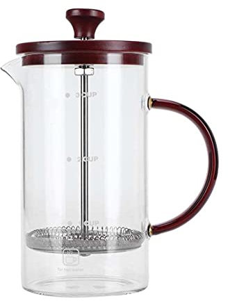 Kaffeekanne Kaffeekesselpresse, Kaffeemaschine, Wasserkocher, Borosilikatglas, Tee- und Kaffeekanne, Behälter for den Heimgebrauch, perfekt for Kaffeeliebhaber, 800 ml Zubehör für Kaffeeutensilien