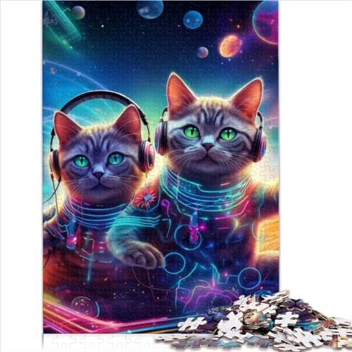 Magic Art Cat-Puzzles für Erwachsene, 1000 Teile, für Erwachsene, Premium-Karton, tolles Geschenk für Erwachsene | Spiele und das Puzzle 1000 Teile (26x38cm)