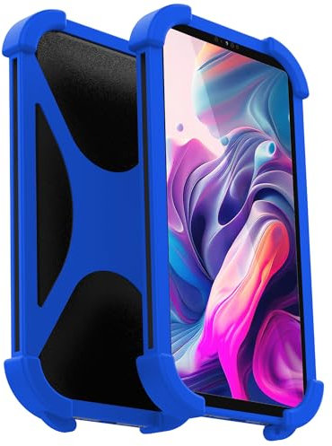 Funda Tablet 7 Pulgadas Silicona Universal Compatible con Todos los Modelos de Tablets de 7 Antideslizante Resistente Proteccion contra Impactos (Azul)