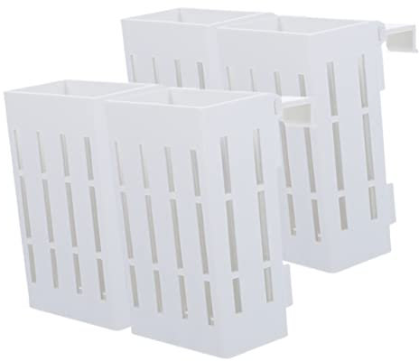 Sosoport 4 Stück Pflanzenständer Für Aquarien Hängender Blumentopf Für Aquarien Aquarium-pflanzenhalter Schwimmender Pflanzenhalter Für Aquarien Randloses Aquarium Regal Plastik Mit Haken