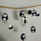 Riaxuebiy Niedlich Pinguin Lichterketten Pompons Girlande Nachtlicht Batteriebetriebenes für Indoor Halloween Weihnachten Thanksgiving Kinder Schlafzimmer Dekoration (3m/20led)