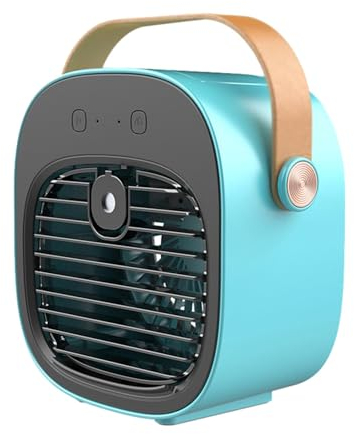 Aire acondicionado para tienda de campaña, enfriador de aire evaporativo recargable, enfriador de aire personal con 3 velocidades, ventilador de unidad de CA, con tanque de agua para