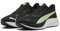 PUMA Pounce Lite, Zapatillas para Correr de Carretera Unisex Adulto, Black-Green Glare, 43 EU