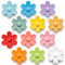 SUNURS 3D Solide Farbe Blume niedlich Kühlschrankmagnete für Schließfach, Bunte Starke dekorative lustige Kühlschrankmagnete für Whiteboard, Küche und Büro (12 Stück)