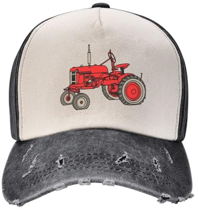 WXXXMEI Baseballmütze Farmall Traktor Militärmütze Mann Party Hut Männer Hüte Damen Outdoor Mode Geschenke