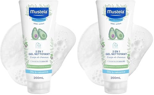 Mustela Gel Nettoyant 2en1 à l'Avocat 200 ml (Lot de 2)