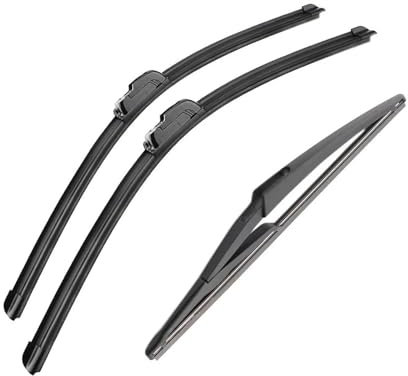 HDHCSCAGH Auto Wischer Für Für Qashqai Für J11 2013-2020 Vorne Hinten Wischer Klingen Windschutzscheibe Windschutz Fenster Cutter Zubehör 3PCS Scheibenwischer