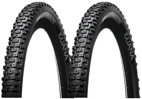 Hutchinson Lot de 2 Pneumatique VTT Iguana 26x2 Tringle Souple, Noir