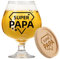 cadeau fete des peres pour papa grand-père Verre à bière personnalisé 0,5 litre Cadeaux super papa Noël Fête des pères, Cadeau drôle pour père Anniversaire