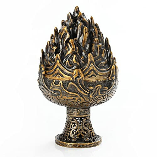 Windmilne Bruciatore di incenso Antico retrò Stufa in Legno di Sandalo casa Stufa per aromaterapia Interna Stufa per incenso da tè Porta incenso (AS)