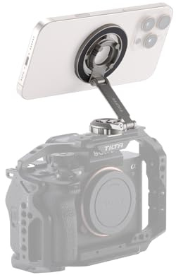 Tilta Magnetic Articulating Mounting Kit, Kamerahandyhalterung kompatibel mit iPhone, Stativen und Kameraüberwachung - Titanium Gray TA-AMK-TG