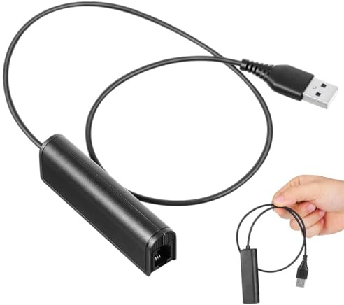 GALPADA Rj9 Female to Usb Adapter Cable Usb Connector for Headset to Connect with Pc and Laptop Audio Adapter for Communication and Remote Work
