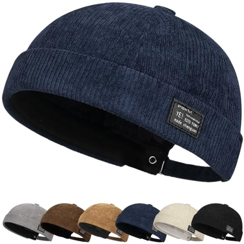 Bonnet Souple Doux et léger pour la Course à Pied Respirant et élastique Chapeau Docker Bonnet Homme Docker Hat Femme Casquette Homme Chapeau Marin Casquette