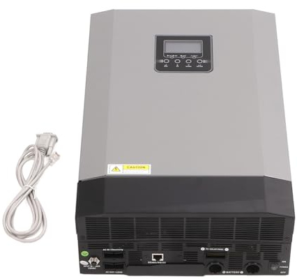 YWBL-WH Chargeur Hybride Solaire à Onde Sinusoïdale Pure 8 000 VA avec Module WiFi, Contrôleur D'onduleur Haute Puissance pour Applications de Surveillance, Alliage D'aluminium