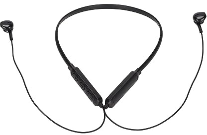POENVFPO Auriculares Bluetooth con Banda para el Cuello, Auriculares Inalámbricos para Colgar en el Cuello, Cancelación de Ruido, IPX7 a Prueba de Agua, para Deportes, Entrenamiento (Black)