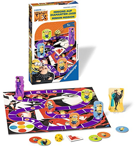 Ravensburger 23435 - Despicable Me 3 Minions auf Diamanten-Jagd - Kinderspiel/Reisespiel