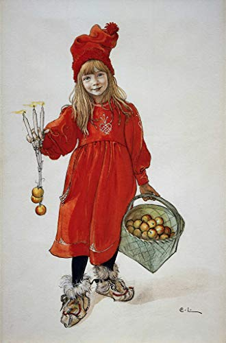 Kunstdruck/Poster: Carl Larsson Brita als Idun - hochwertiger Druck, Bild, Kunstposter, 40x60 cm