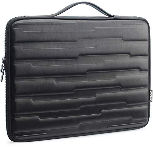 DOMISO 15.6 Inch Shock Resistant Laptop Sleeve with Handle Protective Case Compatible with 15.6 Lenovo IdeaPad 520 / Dell Inspiron 15 3000 3573 / HP/ASUS/Acer Computer, Black