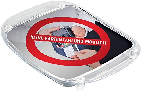 Zahlteller Kassierteller Geldschale: Nur Barzahlung, Bares, Keine Kartenzahlung Kreditkarten möglich