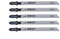 Wovar Lame scie sauteuse bois denture inversée 101BR - Set 5 pièces