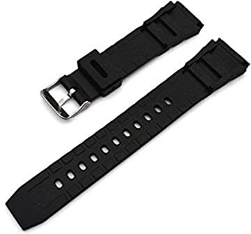 Bracelet de montre en silicone, Bracelet de montre étanche avec boucle, qualité supérieure 18mm Durable et pratique