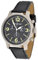 Messerschmitt Quarz Herren Flieger Chronograph Model 3H205 Edelstahl Ronda5030D (schwarz)