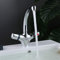 Waschtischarmatur Silber Waschbecken Armatur Thermostat Mischbatterie Wasserhahn Thermostatbatterie für Waschtisch