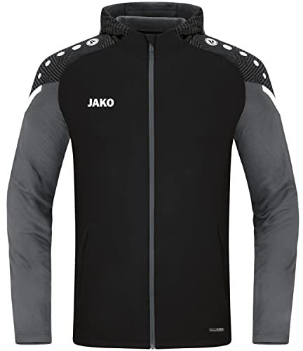 JAKO Performance Kapuzenjacke Kids Schwarzgrau, 152 Kinder