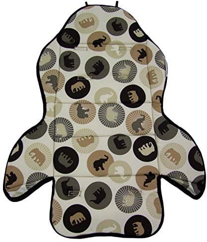 BAMBINIWELT Ersatzbezug Sitzkissen Bezug Auflage für Fahrradsitz kompatibel mit Römer Jockey Design MOD 3 (beige Elefanten)