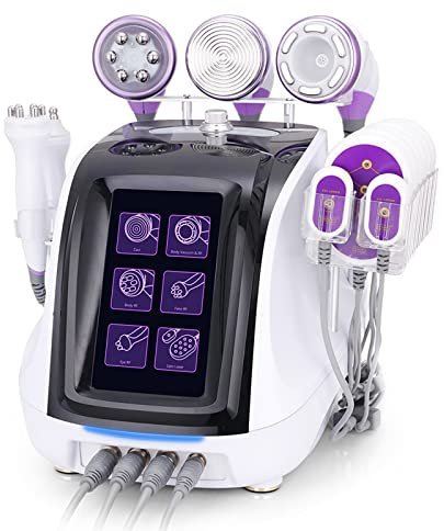 RF Cavitation Beauty Machine Facial Care Body Contour Shape Slimming Anti-Cellulite Micro-Current Liposuction Vacuum Skin Scrubber Lipolaser Wrinkle Remover 6 in 1 Elitzia ET78D2SB