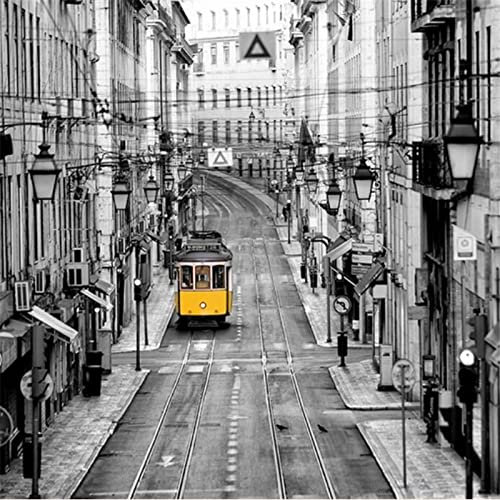HDHGKYY 3D Wohnzimmer Tapete Retro London Street Rail Car Hintergrund Wandbild Wohnkultur Wandmalerei Wandkunst Wandaufkleber