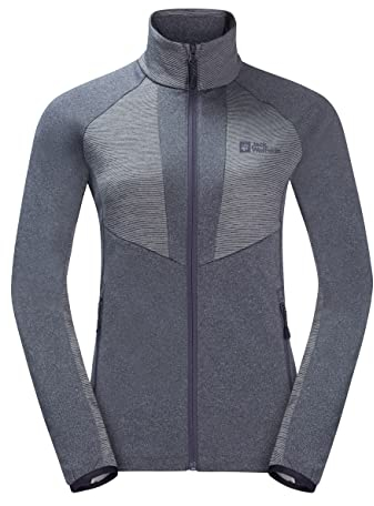 Jack Wolfskin Damen Blattsteig Fleecejacke, Graphite, L