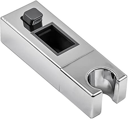 Hsthe Sea Shower Head Holder Adjustable Square Slider Bar Handset Bracket Bathroom Wall Mounted Bar Slider Clamp Replacement for 30 X 18 mm Fits Square Slide Bar