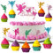 Fee Cupcake Toppers Encuryna 31Stück Fee Kuchen Dekoration Feen Geburtstag Kuchen Topper Geburtstag Fairy Kuchen Topper Mädchen für Kinder Mädchen Geburtstagsdeko