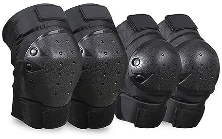 SSIMOO Motorcycle Motocross Riding Knee Elbow Protection Pads Skates Snowboard Ski Tactical Sports Safety Guard Protector