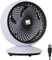 USB Desk Fan - Strong Airflow and Quiet Operation with 3 Fan Speeds - USB Table Fan with 90° Variable Tilt - Home, Office, Desk, Bedroom, Desktop with Wall Mount Feature