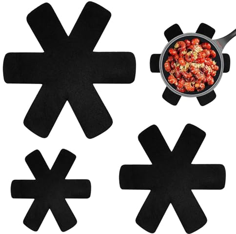 Pot and Pan Protectors,6 Pcs and 3 Size Pot Dividers Pads/Stacking Pan Protectors/Pan Separators Pads for Protecting and Separating Pots and Pans Anti-Skid Reusable Kitchen Accessories